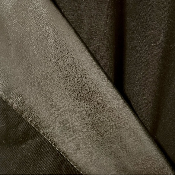 EUC Danier mixed material long sleeve top - Picture 3 of 7